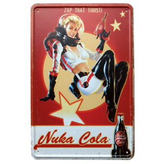 Fallout Metal Sign &quot;Nuka Cola Girl&quot;