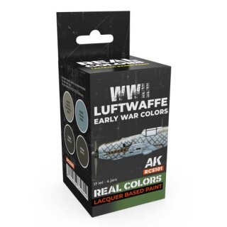 AK Real Colors Paintset - WWII Luftwaffe Early War Colors (4x 17ml)