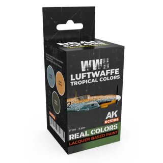 AK Real Colors Paintset - WWII Luftwaffe Tropical Colors (3x 17ml)