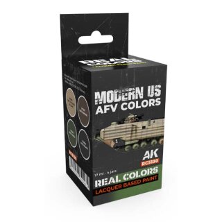 AK Real Colors Paintset - Modern US AFV Colors (4x 17ml)