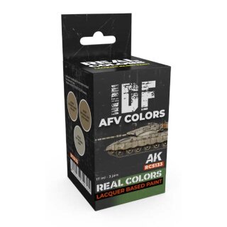 AK Real Colors Paintset - IDF AFV Colors (3x 17ml)