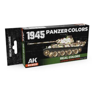AK Real Colors Paintset - 1945 Panzer Colors (6x 17ml)