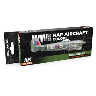 AK Real Colors Paintset - WWII RAF Aircraft Colors (8x 17ml)