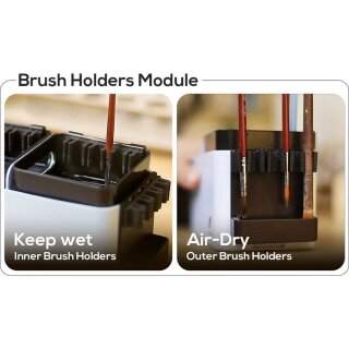 Krydrufi - Cleaning &amp; Brush Holder Module - Gr&uuml;n / Sand