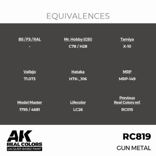 AK - Real Colors - Standard - Gun Metal (17ml)