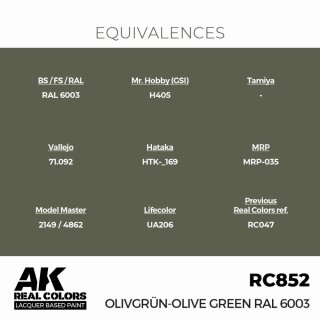 AK - Real Colors - Military - Olivgr&uuml;n-Olive Green RAL 6003 (17ml)