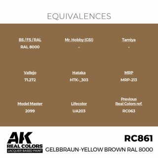 AK - Real Colors - Military - Gelbbraun-Yellow Brown RAL 8000 (17ml)