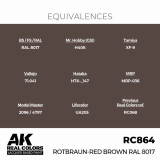 AK - Real Colors - Military - Rotbraun-Red Brown RAL 8017 (17ml)