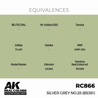AK - Real Colors - Military - Silver Grey No.28 (BS381) (17ml)