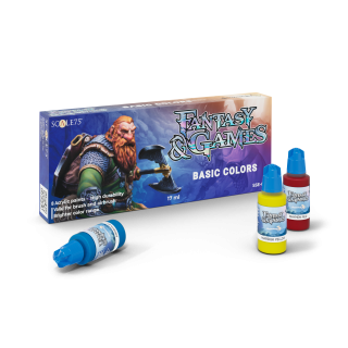 Scale75 - Fantasy &amp; Games Paint Set: Basic Colors (8x 17ml)