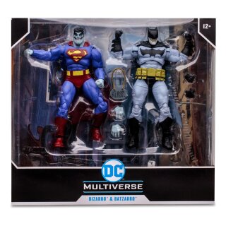 DC Multiverse Actionfiguren 2er-Pack - Bizarro &amp; Batzarro