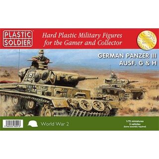 1:72 German Panzer III G,H Tank Easy Assembly (3)