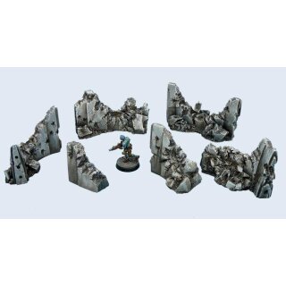 Infinity Concrete Wall &quot;Destroyed&quot; Set (6)
