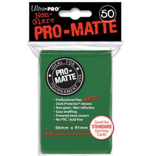 Pro-Matte Sleeves Green (50 H&uuml;llen) [66x91mm]