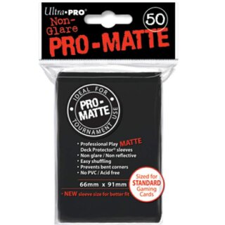 Pro-Matte Sleeves Black (50 H&uuml;llen) [66x91mm]