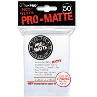 Pro-Matte Sleeves White (50 H&uuml;llen) [66x91mm]