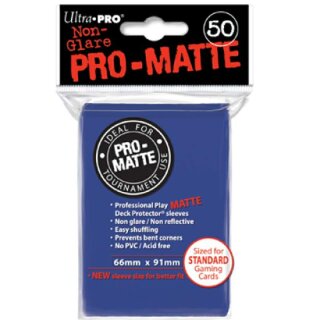 Pro-Matte Sleeves Blue (50 H&uuml;llen) [66x91mm]