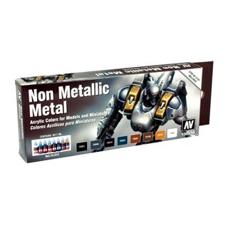 Vallejo Game Color: Set: Non Metallic Metal Set (8)