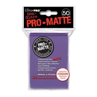 Pro-Matte Sleeves Purple (50 H&uuml;llen) [66x91mm]