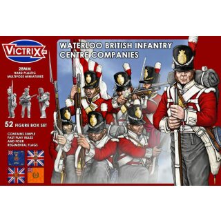 28mm Napoleonic Waterloo British Infantry Centre Companies