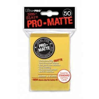 Pro-Matte Sleeves Yellow (50 H&uuml;llen) [66x91mm]