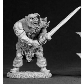 Black Orc Warrior with Two-Hand-Sword