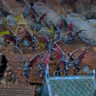 Abyssal Dwarf Gargoyles Half-Regiment (10)