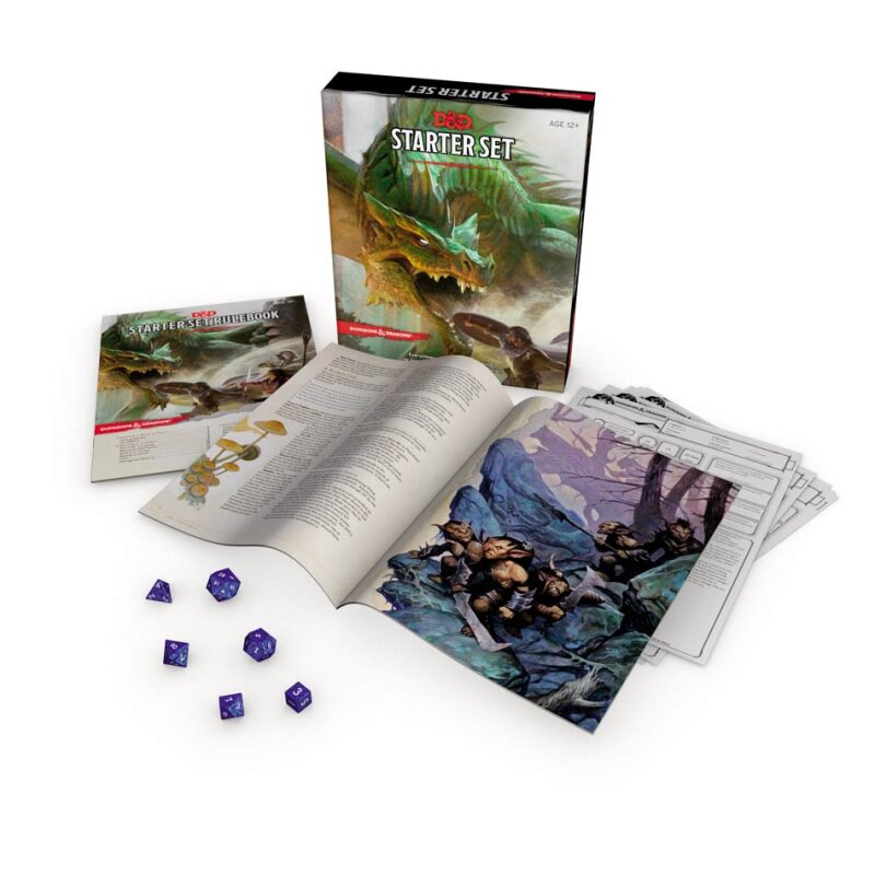 Starter Set Adventure Book Rulebook 5 Edition englisch Dungeons & Dragons D&D 