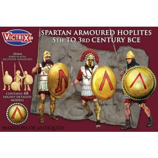 28mm Spartan Armoured Hoplites 5th to 3rd century BC