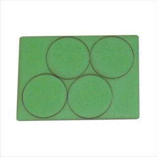 50mm Diameter Green Bases (12)
