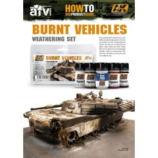 AK Weathering Set: Burnt Vehicles