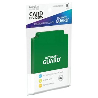 Ultimate Guard Card Divider Standard Size Gr&uuml;n (10)