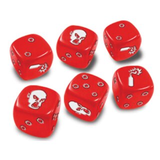 Zombicide - Red Special Dice (6)