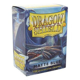Schutzh&uuml;llen Dragon Shield Matte: Blau 66x92mm (100 St&uuml;ck)