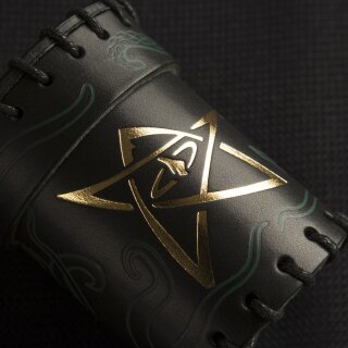 Call of Cthulhu Black &amp; green-golden Leather Dice Cup