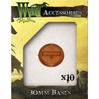 Malifaux: Brown Translucent 30 mm Bases (10 Pack)