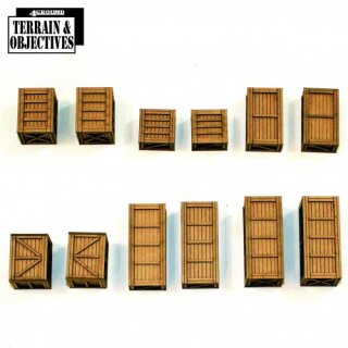 28mm Shipping Crates and Freight Boxes (12)