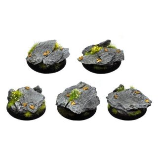 Rocky Outcrop Bases, Round 32mm (5)