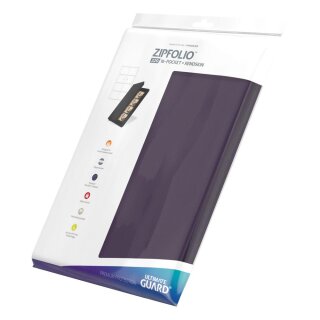 Ultimate Guard 8-Pocket QuadRow Zipfolio Xenoskin Violett
