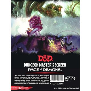 Dungeons &amp; Dragons Rage of Demons DM Screen (EN)
