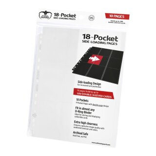 Ultimate Guard 18-Pocket Pages Side-Loading Wei&szlig; (10)