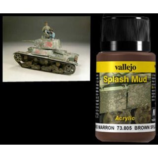 Vallejo Weathering Effects Splash Mud Brown 40 ml