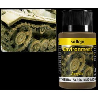Vallejo Weathering Effects Enviroment Mud and Grass Effect 40 ml