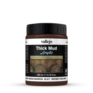Vallejo Diorama Effects Thick Mud Brown 200 ml