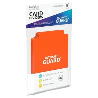 Ultimate Guard Card Divider Standard Size Orange (10)