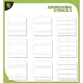 Airbrush Stencils Pack: Arrows