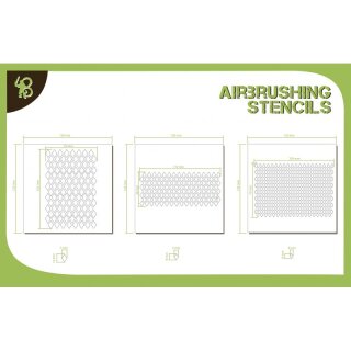 Airbrush Stencils: Diamond Pattern 1