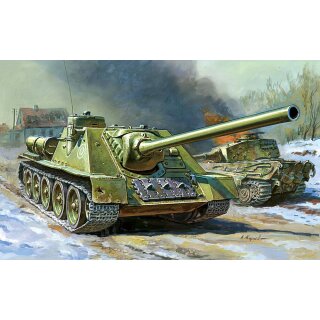 15mm WW2 Soviet SU100 (1) ZVEZDA 1:100