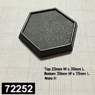 1 Inch Slotted Hex Gaming Base (20)