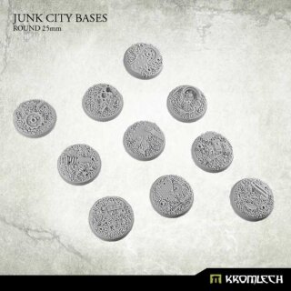 Junk City Bases - round 25mm (10)